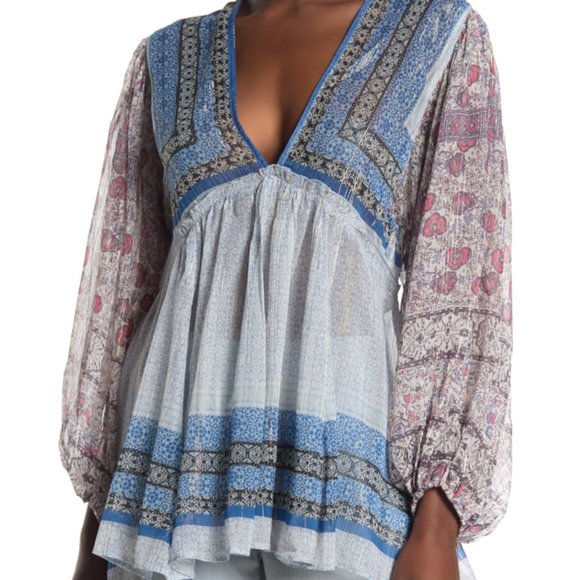 NWT Free People Aliyah Printed Tunic Size Small - Picture 7 of 7